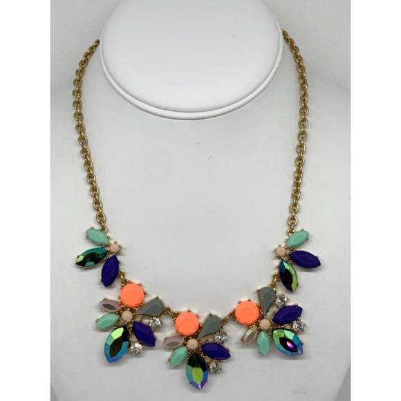 J. Crew Jewelry - J. Crew Colorful Iridescent Crystal Necklace